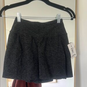 Year of Ours Charcoal Tennis Skirt